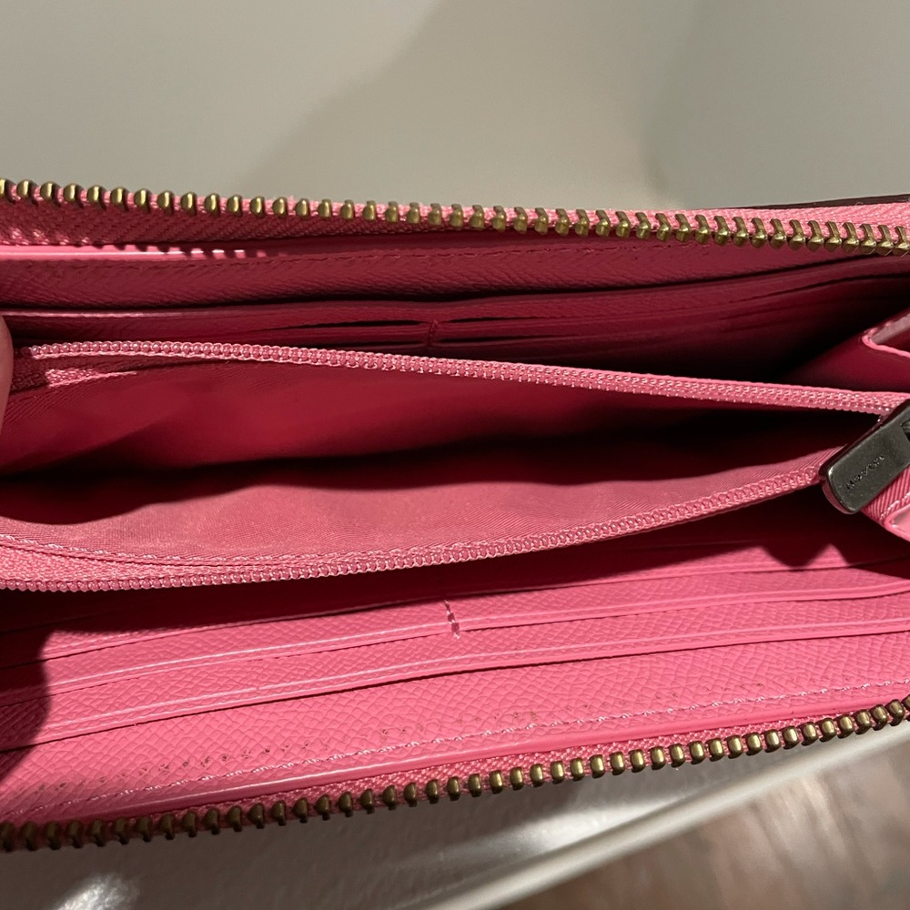 Coach Accordion Wallet - Coral Pink - Picture 5 of 5